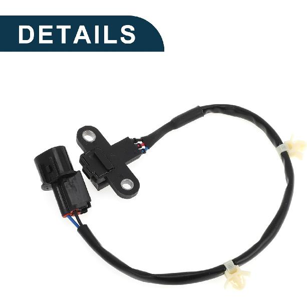 Crankshaft Position Sensor for Mitsubishi Galant 2.4 99-01 Sturdy No.MD329924 Engine Crank CKP Sensor Black 1 Pc