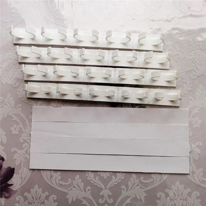 Kitchen Small Accessories 4 Layers Spice Rack Organizer Wall Cabinet Hanging Spice Jars Clip Hooks Set Household Storage Holder