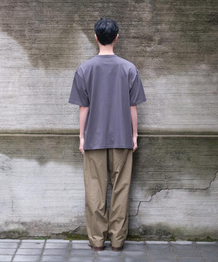 Holliseon Lawrence Short Embroidery T-Shirt Charcoal
