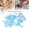 1000Pcs Snowflake Confetti 0.9in Vibrant Color Reusable Plastic Multi Purpose Christmas Confetti for Box Tree Vase