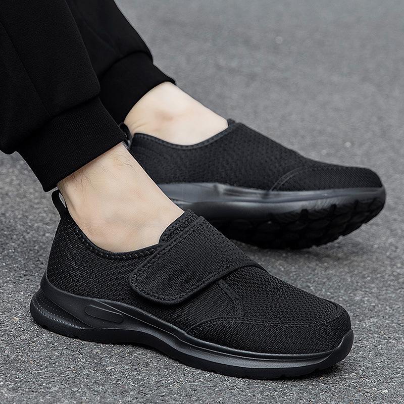 Scarpe da passeggio invernali antiscivolo in velcro, apertura larga, taglia grande, per madri, autunno e inverno, nuovo modello