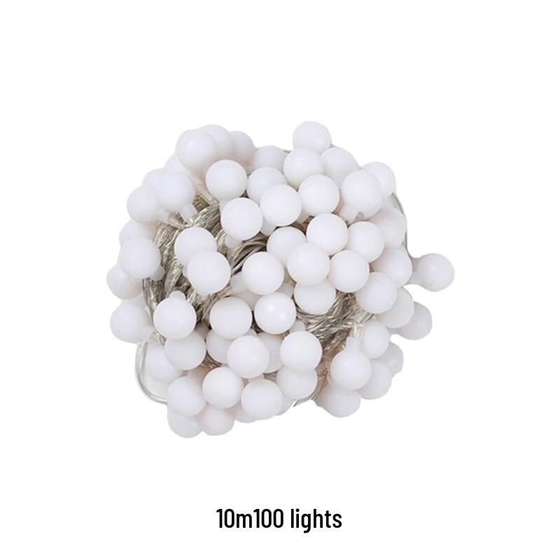 Warm White LED Bubble Ball String Lights