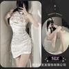 Open buttocks, antique pajamas, sexy underwear, jacquard cheongsam, passion, hollow straps, free of uniform, high split ends