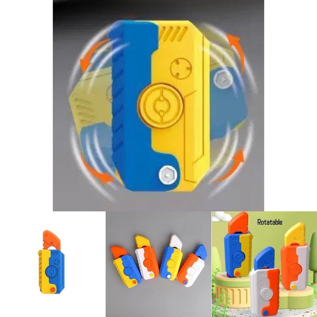 Mini-Schwerkraftkreisel Drehende Karotte Klappschaufel Modell Fingerkarottenmesser Anhänger Tiktok Dekompression Spielzeug Kunststoffmaterial
