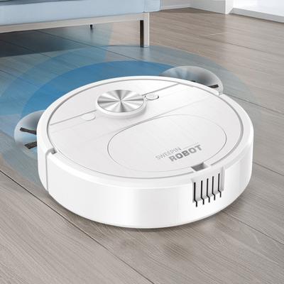Robot Aspirapolvere Corpo Sottile Compatto con Design a Spazzola Estesa Pulitore Ricarica USB Robot 3-in-1 per la Casa