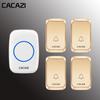 Four-in-One Long-Range Waterproof Wireless Doorbell with 58 Tunes and 4 Volume Levels