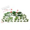 52 Pieces Soldier Figures Toys Playset Sand Table Decor Mini Layout Model Men Soldiers with