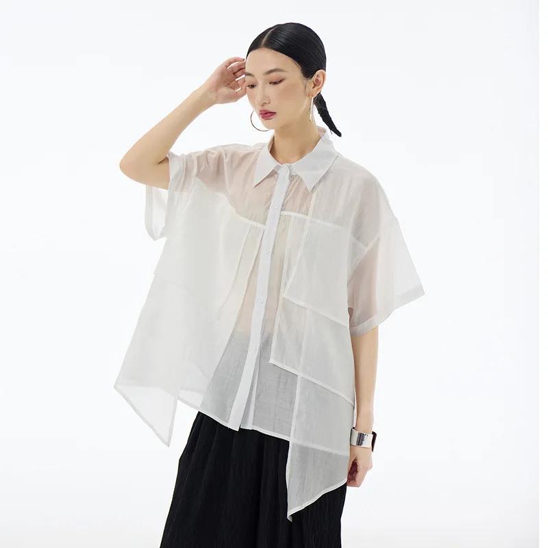 Xitao Irregular Patchwork Shirt ZY8823