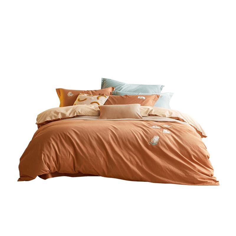 Luolai Pure Cotton Brushed Bedding Set 1.8m (220x250cm)
