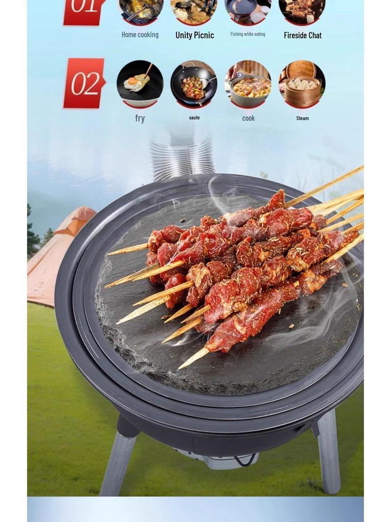 Thickened Movable Outdoor Wood-Burning Stove for Large Pots - Perfect for Family Use in Rural Areas