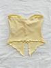 Crop Top Phumee Backless Tube Top Strapless Twist Knot A2361