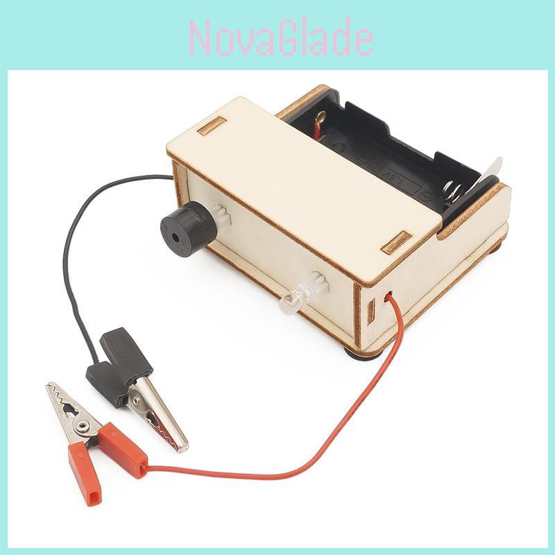 Middle School Fun Diy Conductive Detector Small Making Science Experiment Model Wooden Material