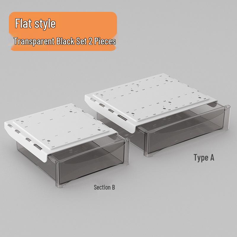 Adjustable Under-Desk Drawer: No Nails, No Drilling, Invisible Storage for Home or Office