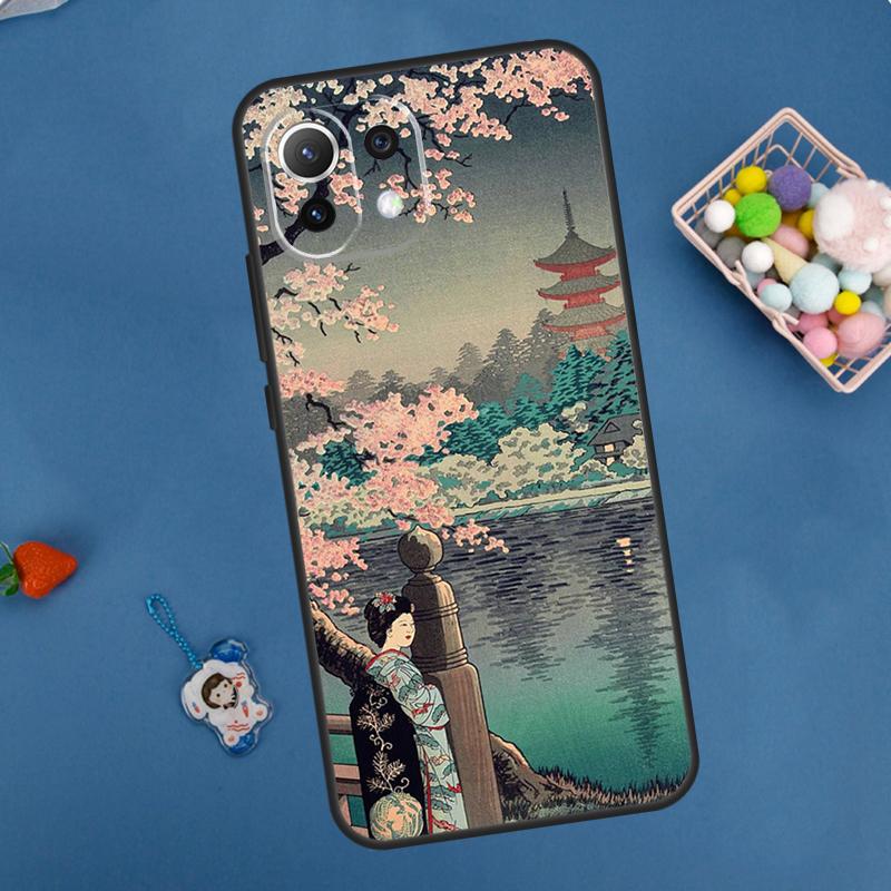 

Japanese Wave Art Case For Xiaomi 15 Ultra 13 14 11T 12T 13T 14T Pro POCO X7 Pro F5 F6 M6 X3 X5 X6 Pro Coque POCO F6