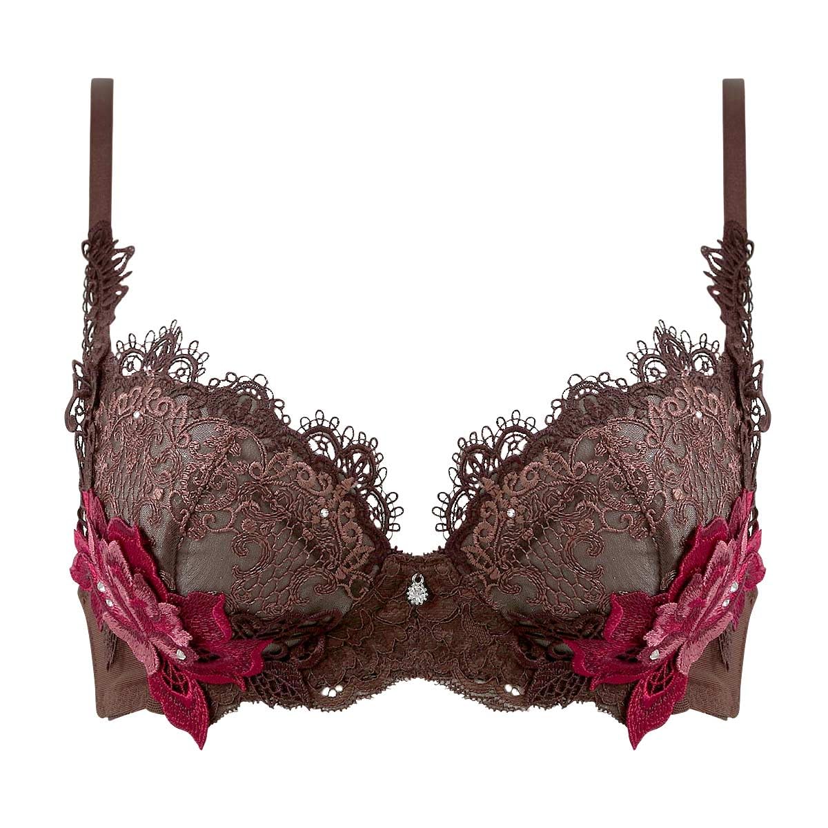 

Himiko Бюстгальтер Большого Размера До 80 B C D E F Одинарный Серия 020 Нижнее Белье [himico] (BR-Коричневый, E65)