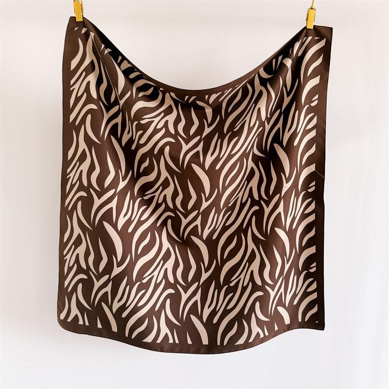 Vintage Twill Printed Square Scarf For Women Fashion