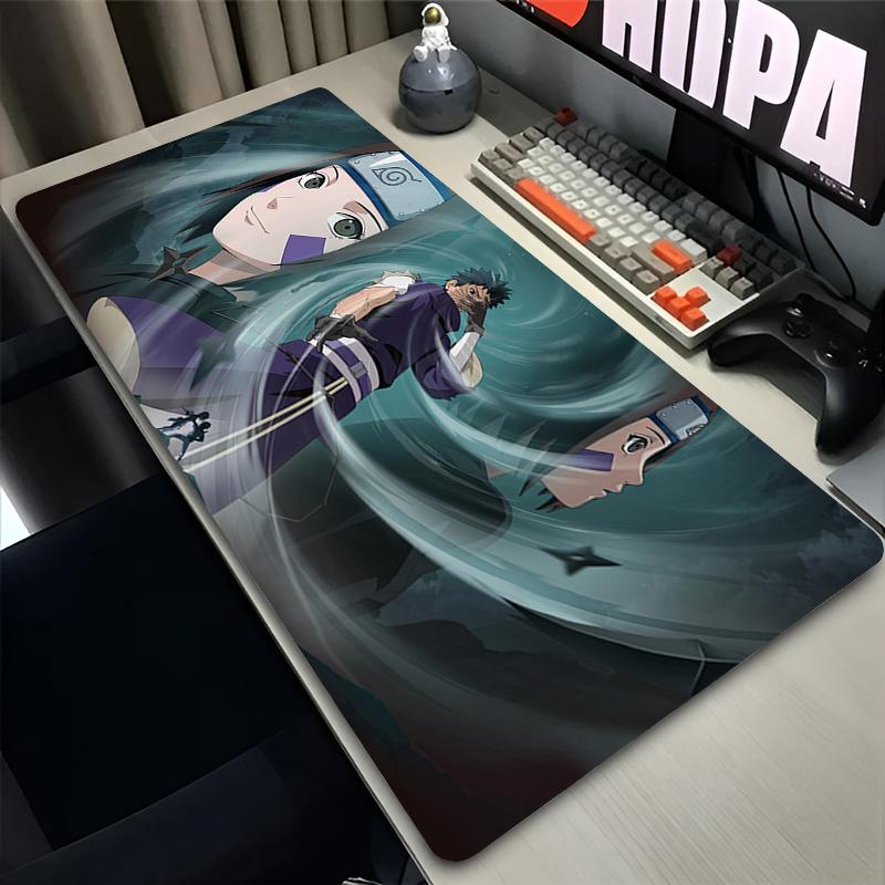 Mouse Pad Nnaruto Obito Uchiha Desk Mat Black And White Anime Mouse Mat Notbook Keyboard Pad Alfombrilla Esports Game Mousepad
