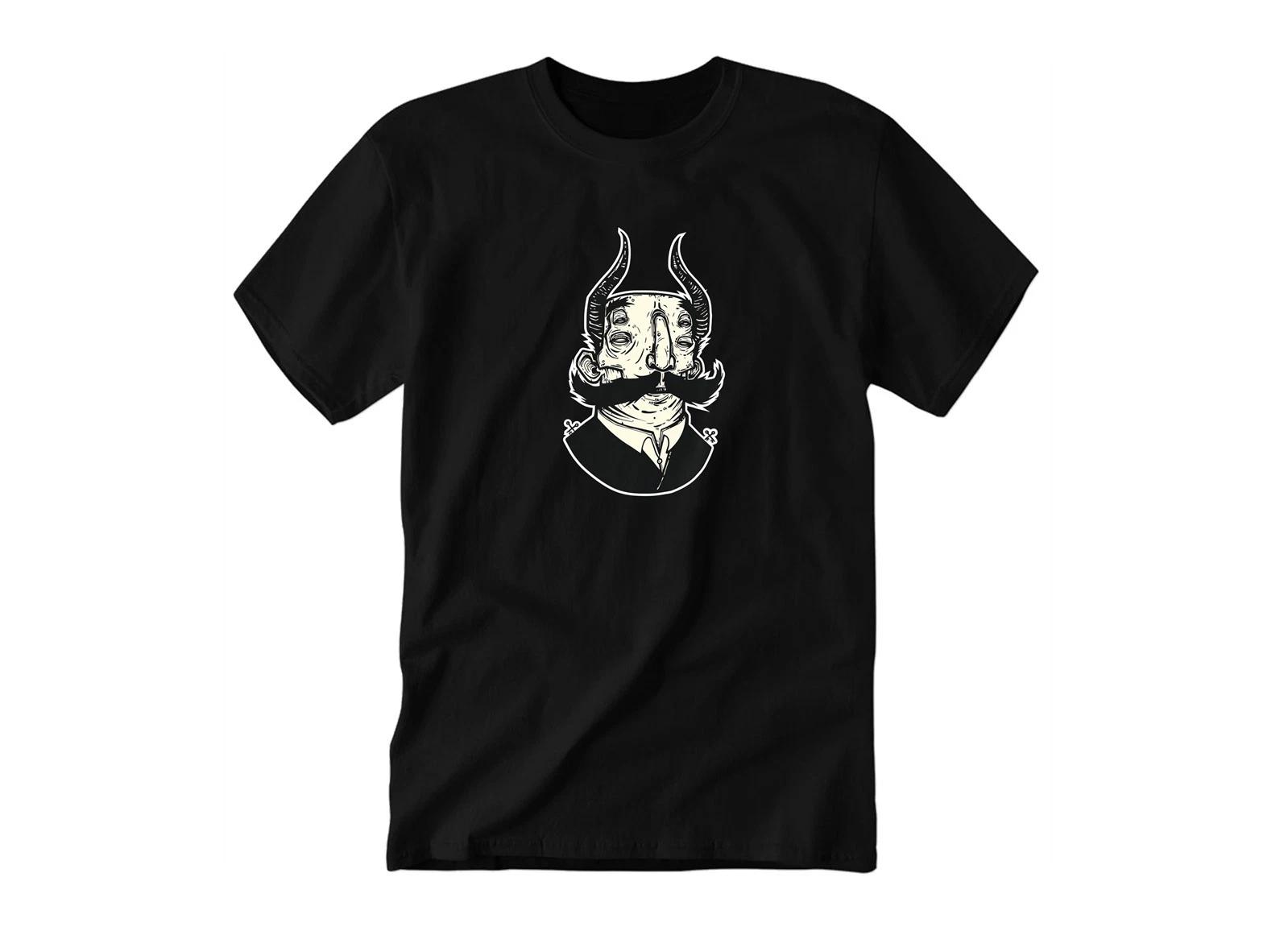Devil Drawing Illustration Image Art | Youth & Adult Unisex Tee Tshirt XL