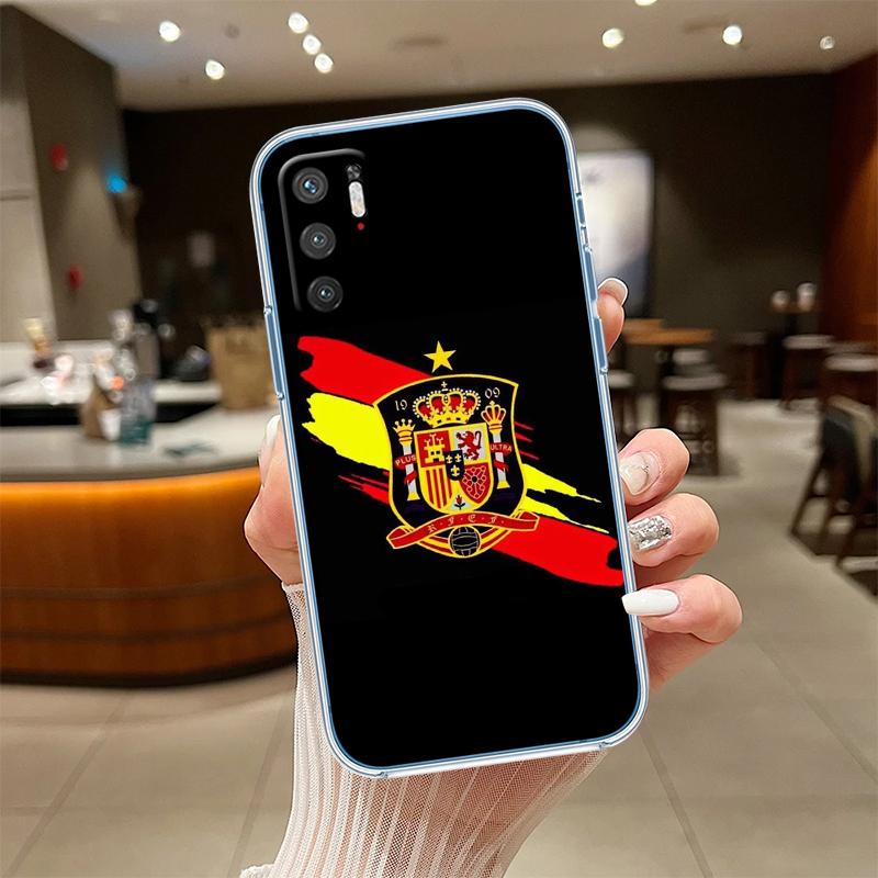 RE54 Spain Flag Transparent Phone Case for Motorola Moto G40 G04 G05 One Ace Action  Fusion + Plus Hyper Macro Vision Zoom