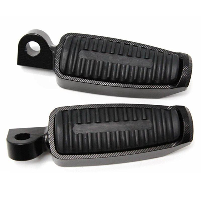 Precise Motorcycle For Sportster XL 883 XL1200 V-Rod Low Hugger Dyna Softa Aluminum Alloy Footpegs Black Footrests