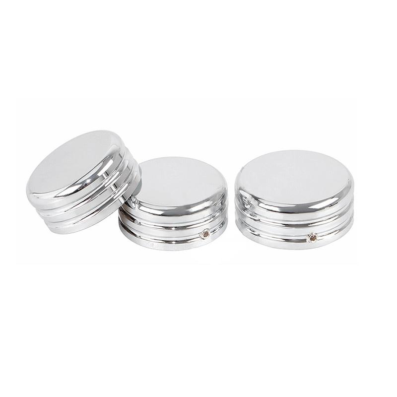 Chrome Fork Stem Nut Covers Bolt Caps for Harley Davidson Sportster Dyna Softail Motorcycle Engine Head Decoration