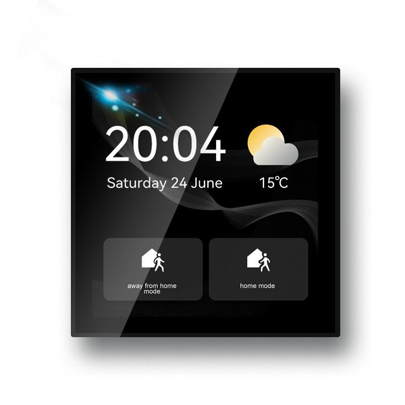 TUYA 4" Smart Living Doodle: Multifunctional Control Screen with Alexa Voice Support.