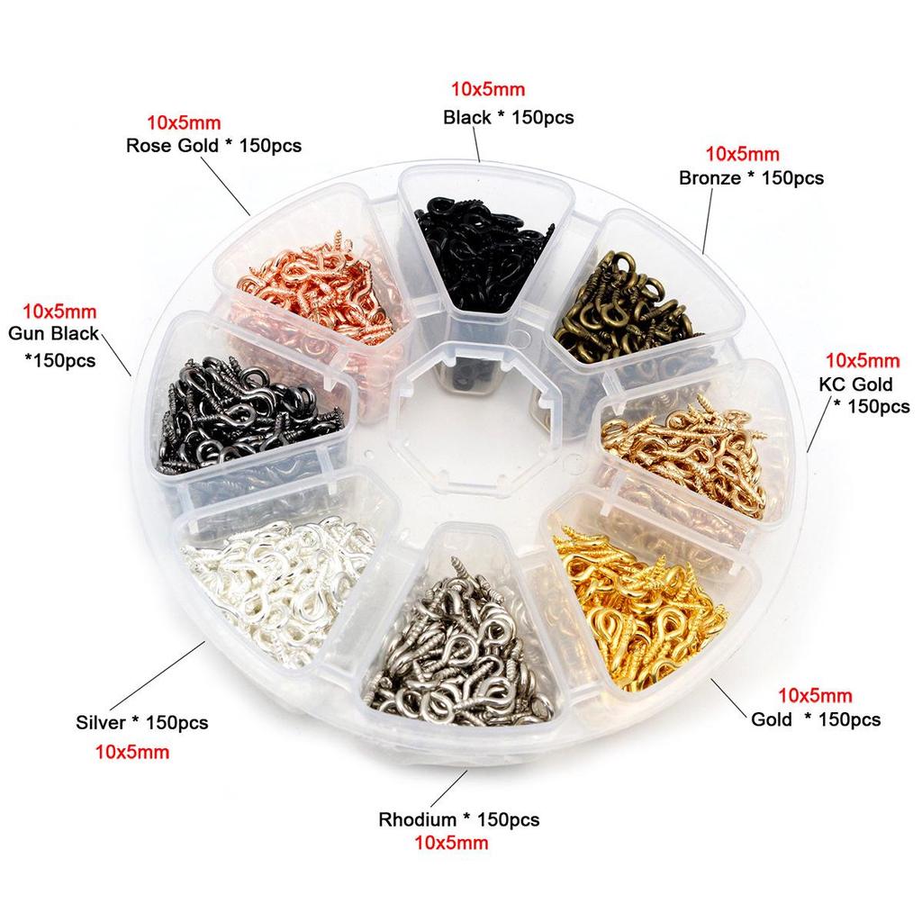DIY Jewelry Making Kit: Jump Rings, Ear Hooks, Ear Plugs, Lobster Clasps for Earrings & Bracelets