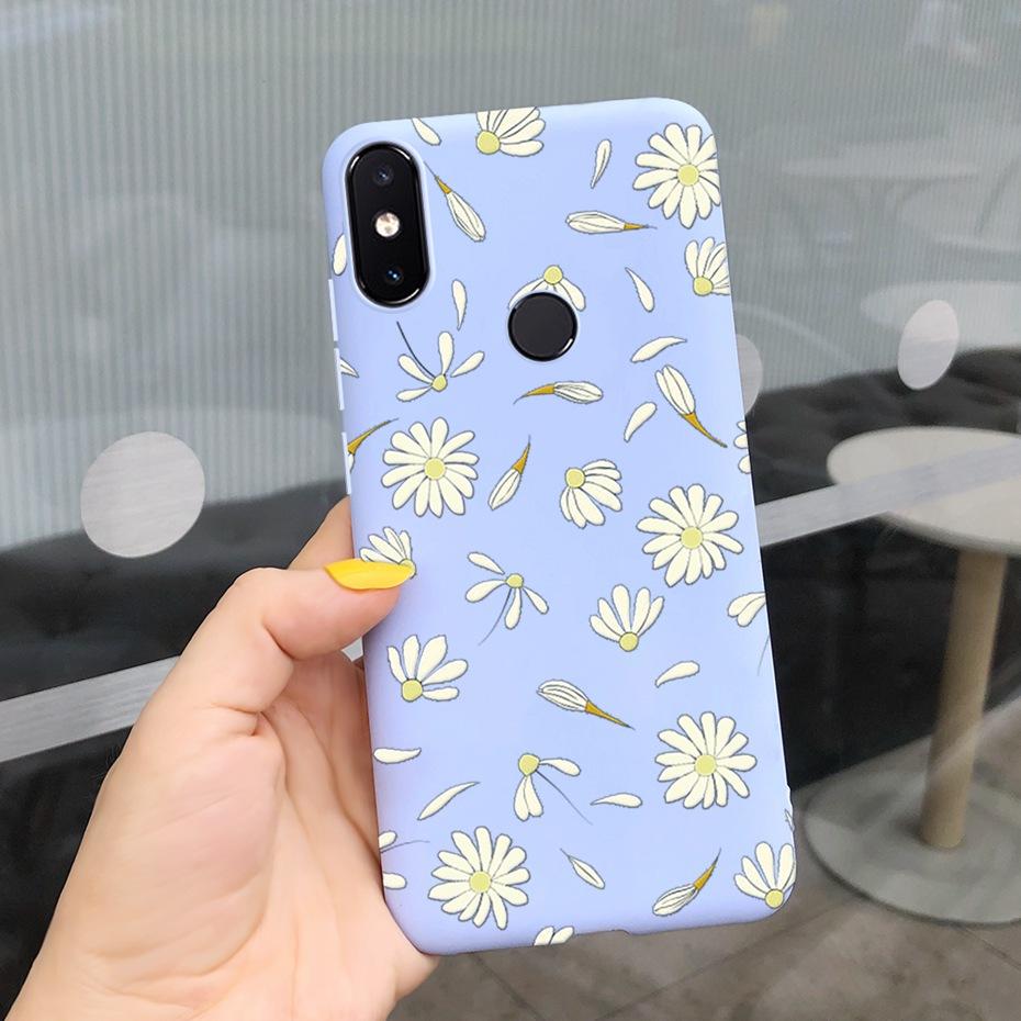 For Xiaomi Mi 8 SE Case Fashion Girl Flower Candy Color Soft Silicone Cover For Xiaomi Mi 8 Lite Phone Cases Mi8 Mi 8 SE Bumper