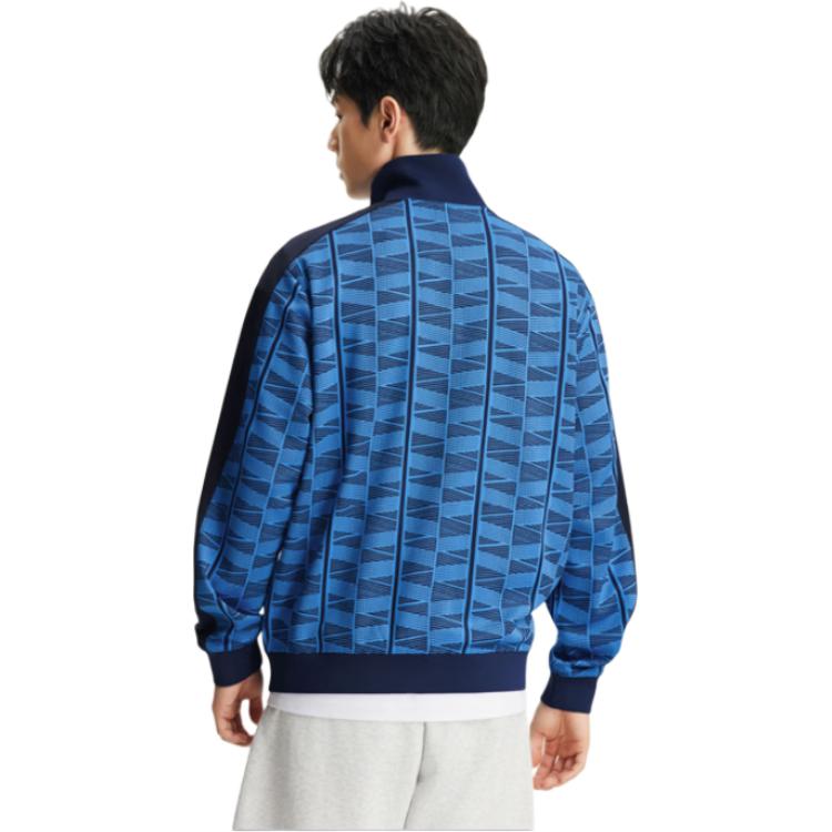 Li-Ning Seria Lifestyle Sportowy Bluza z kapturem z kołnierzem stójką Kolorowe bloki z logo Kurtka Kurtki unisex AWDW363-4
