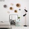 Blooming Flowers Porcelain Wall Hanging Ornaments Living Room Background Display Ceramic Peony Flower Wall-mounted Decorations