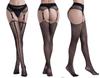 Four-Sided Open Suspenders, Pantyhose, Beautiful Legs, Elastic Fishing Net Socks, Hollow Cross Suspenders, Integrated Stockings, Small Grid