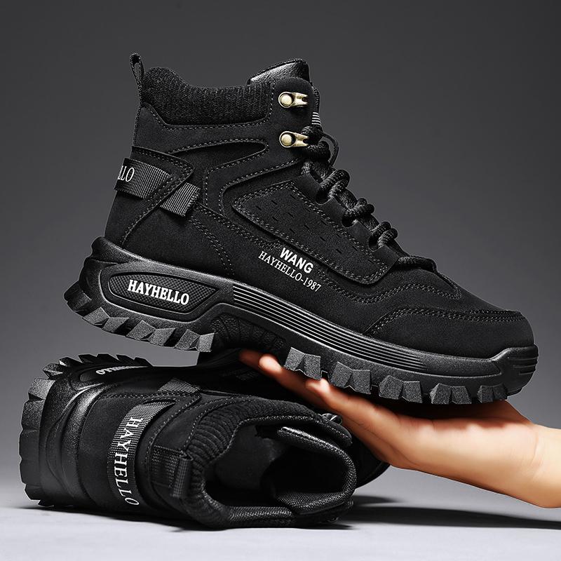 

Fashion CYYTL Mens Boots Winter Shoes Casual Outdoor Hiking Work Cowboy Tactical Chelsea Ankle Platform Leather Designer Luxury Sneakers 44