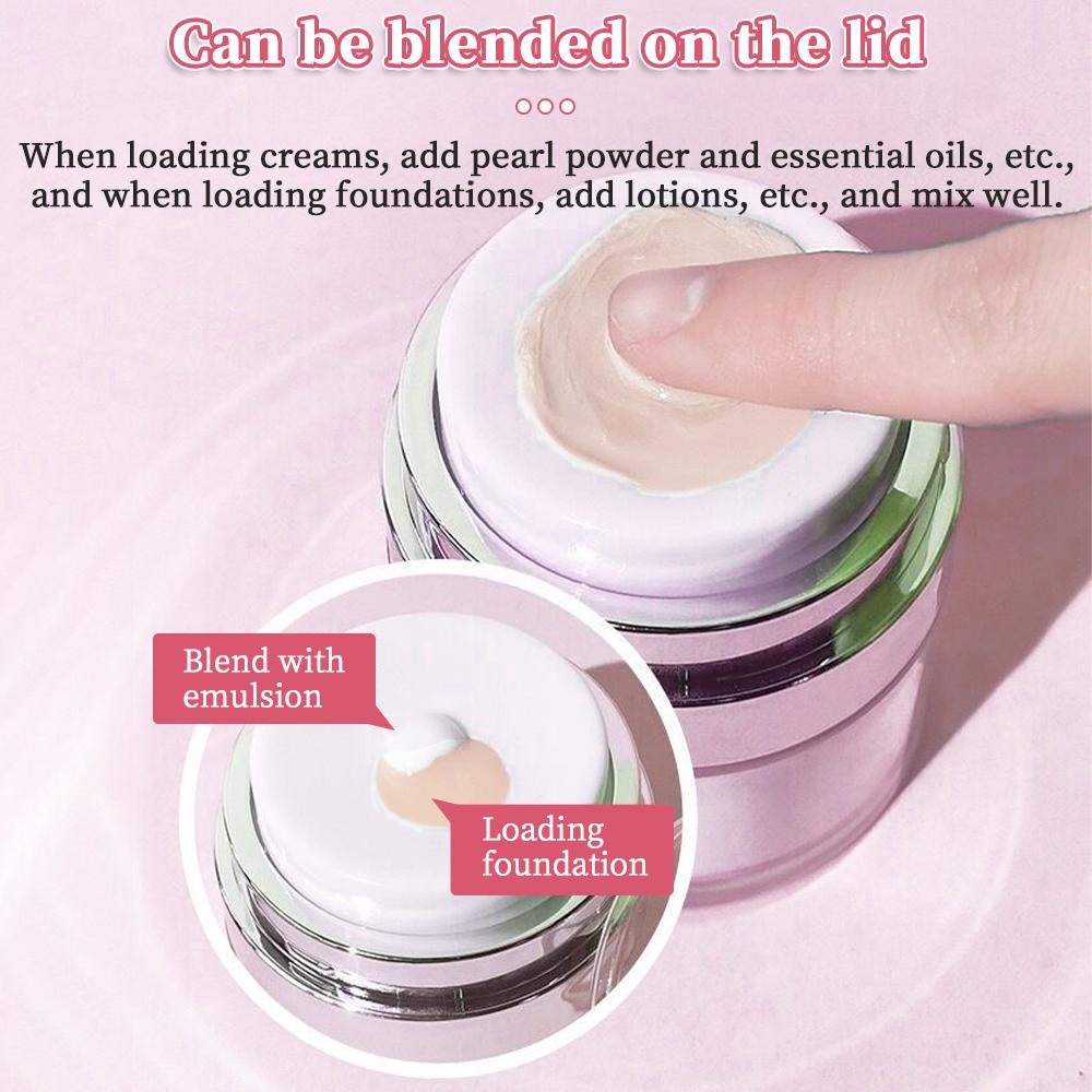 15/30/50ML Empty Airless Pump Jar Refillable Creams Gels Lotions Dispenser Travel Leak Proof Cosmetic Container Vacuum Bottle