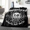 Manta con temática de Lemmy de Motörhead, Manta Cálida y Acogedora para Sofá, Sillón, Cama, Decoración del Hogar