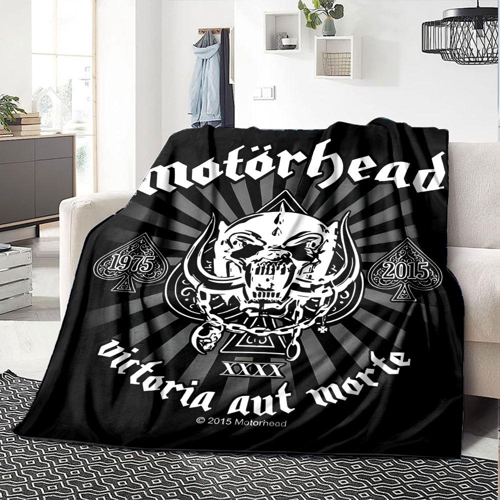 Manta con temática de Lemmy de Motörhead, Manta Cálida y Acogedora para Sofá, Sillón, Cama, Decoración del Hogar