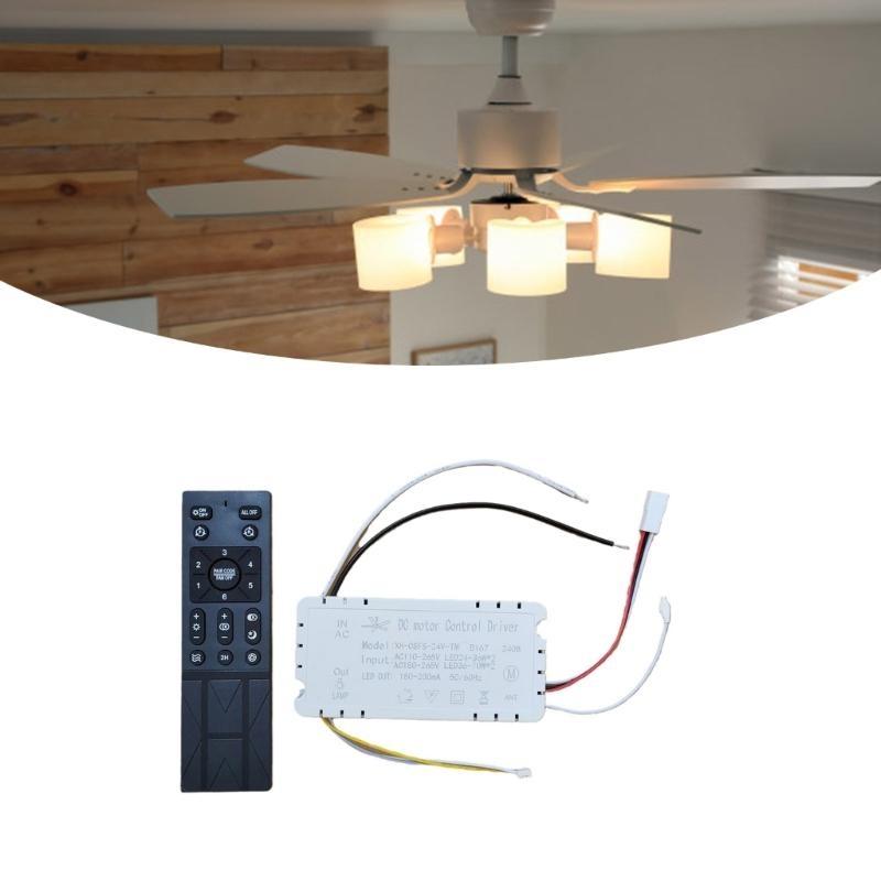 Multifunctional Fan Lamp Controller Wireless Remote Dimming Timer Home Use