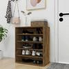 VidaXL Shoe Cabinet Smoked Oak 60x35x70 Cm Engineered Wood 816014