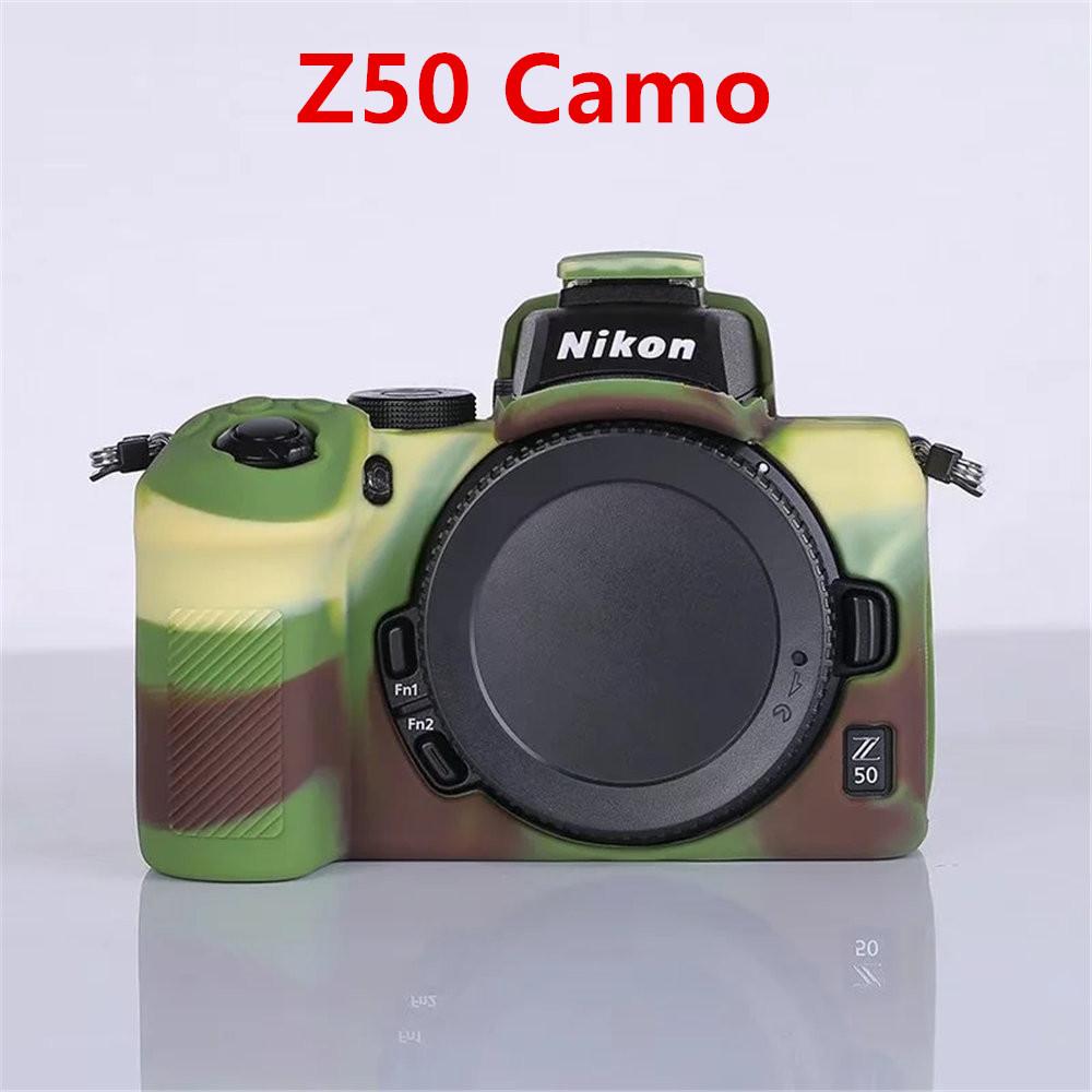 Soft Silicone Rubber Armor Camera Bag Case For Nikon Z50 Z6 Z7 Z6II Z7II D5500 D5600 D7000 D7100 D7200 D600 D610 D750 DSLR Cover