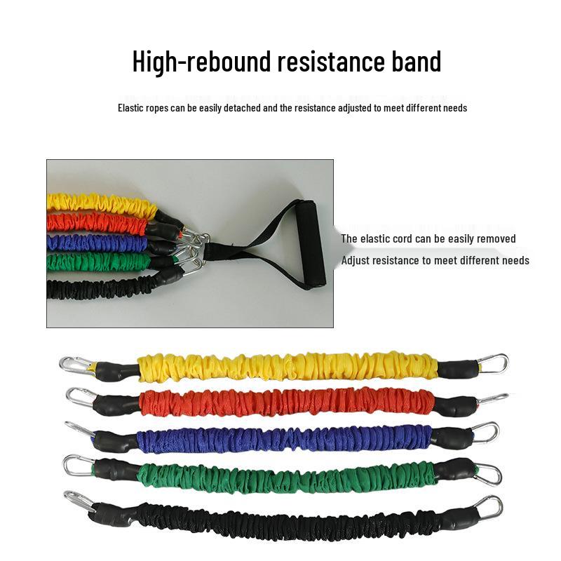 Wielofunkcyjna taśma oporowa TPE: Sprzęt fitness do treningu i ciągnięcia na linie elastycznej.