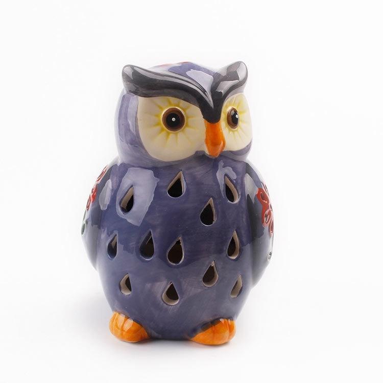 Solar Powered Owl Light Ceramic Light for Deck Yard Garden Home Pathway  Landscape for Decoration Home Decor