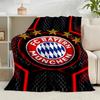 1PC Football Club Neon Cityscape Flannel Blanket Gift, Suitable for Both Men And Women, Soft Ideal for Beds And Sofa, Birthday Or Christmas Gift