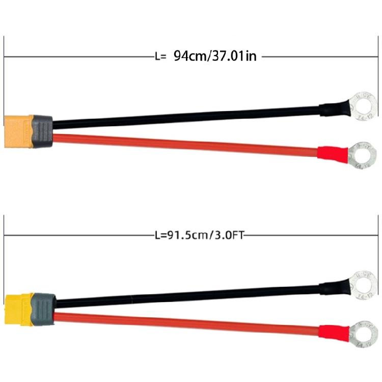 Reliable XT60 Female To O Rings Terminal 12AWG for Consistent Power Delivery In Various Application Stable Current