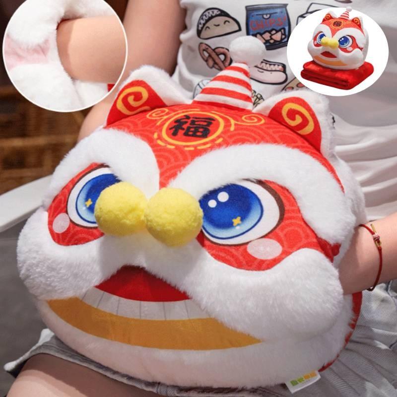 Lion Southern Plush Toys Cartoon Animals 3 In 1 Blanket Snake Year Xmas Mascot
