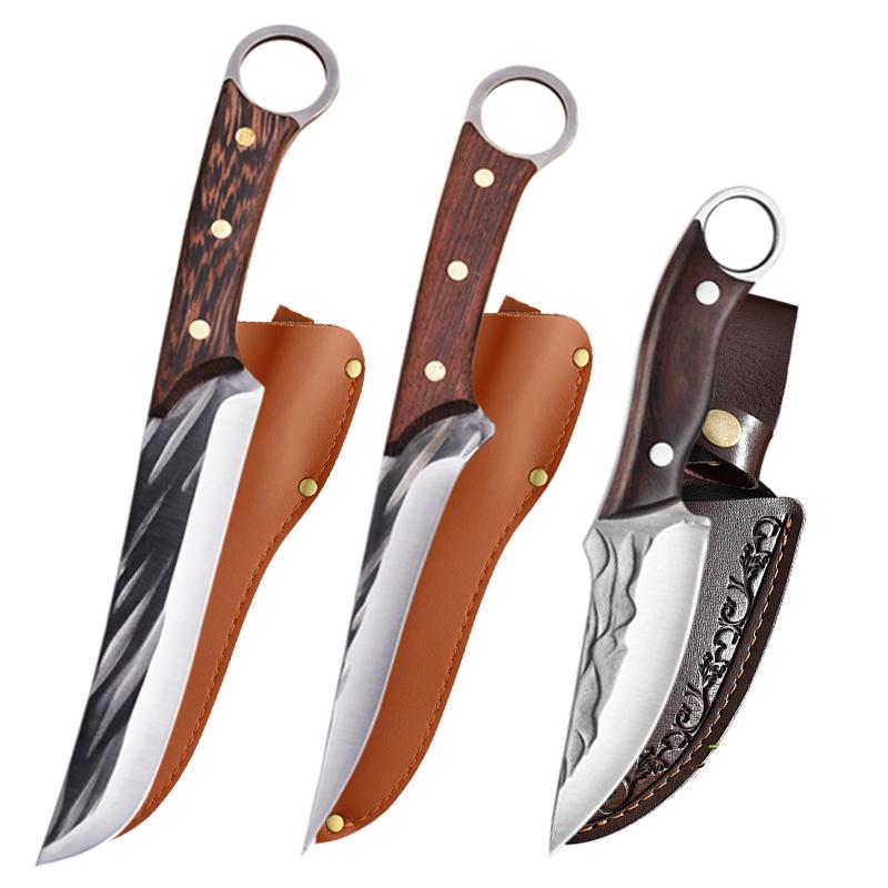 Forged Boning Knife Butcher Knife Kitchen Knife 5cr15 Stainless Steel Household Meat Cleaver Slicing Knife