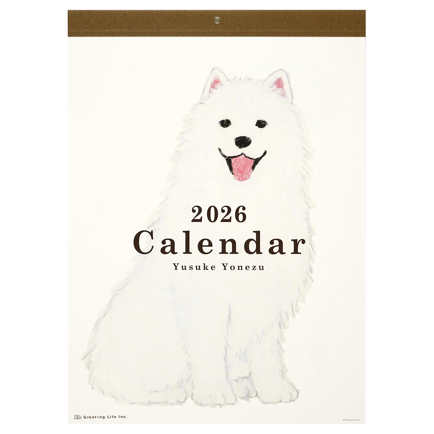 

Greeting Life 2026 Yusuke Yonezu Wall Calendar C-1673-YZ белый