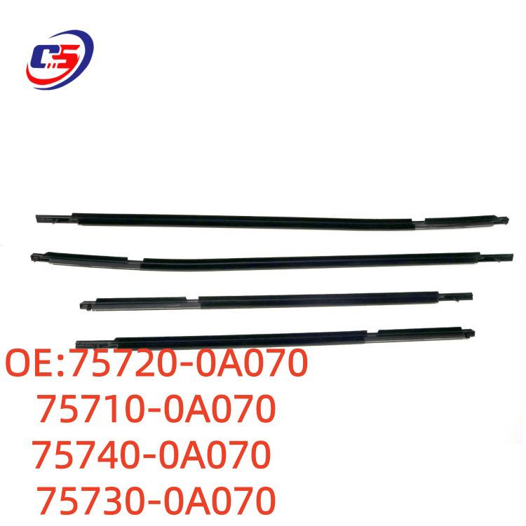 

Exterior Trim Car Window Seal Strip for 2022 Toyota Corolla Cross - 75710-0A070 75720-0A070, 75710-0A070, 75740-0A070, 75730-0A070