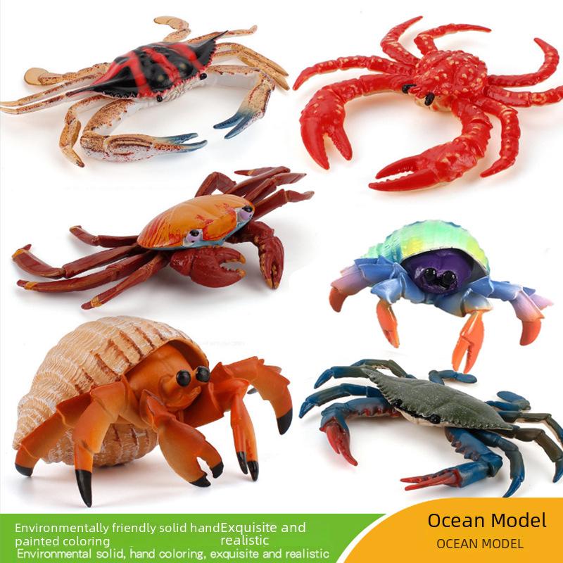 Cross-Border Marine Simulation Toy: Crab & Lobster Models for Kids