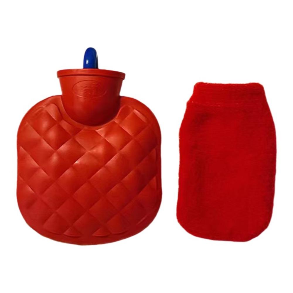 Removable Cover Hot Water Bottle Anti-scalding Hand Warmer Cute Hot Water Bag Hand Warming