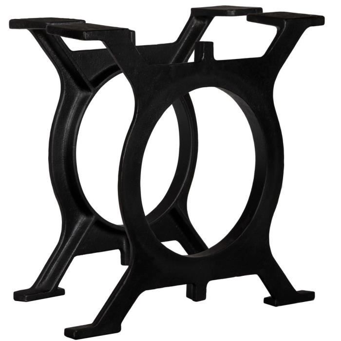 VidaXL Coffee Table Legs 2 Pcs O-Frame Cast Iron