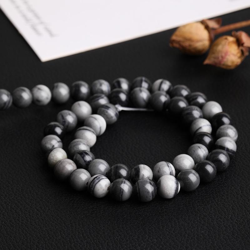 Natural Yixiantian Taiji Stone Round Beads Strands for DIY Jewelry Accessories
